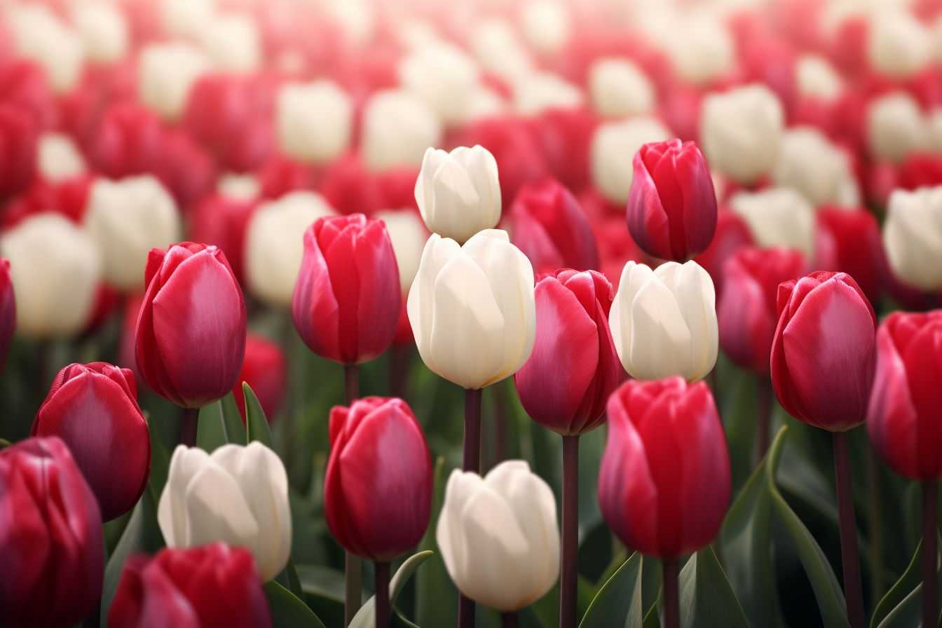Colorful tulips – a symbol of automation in the gardening sector.