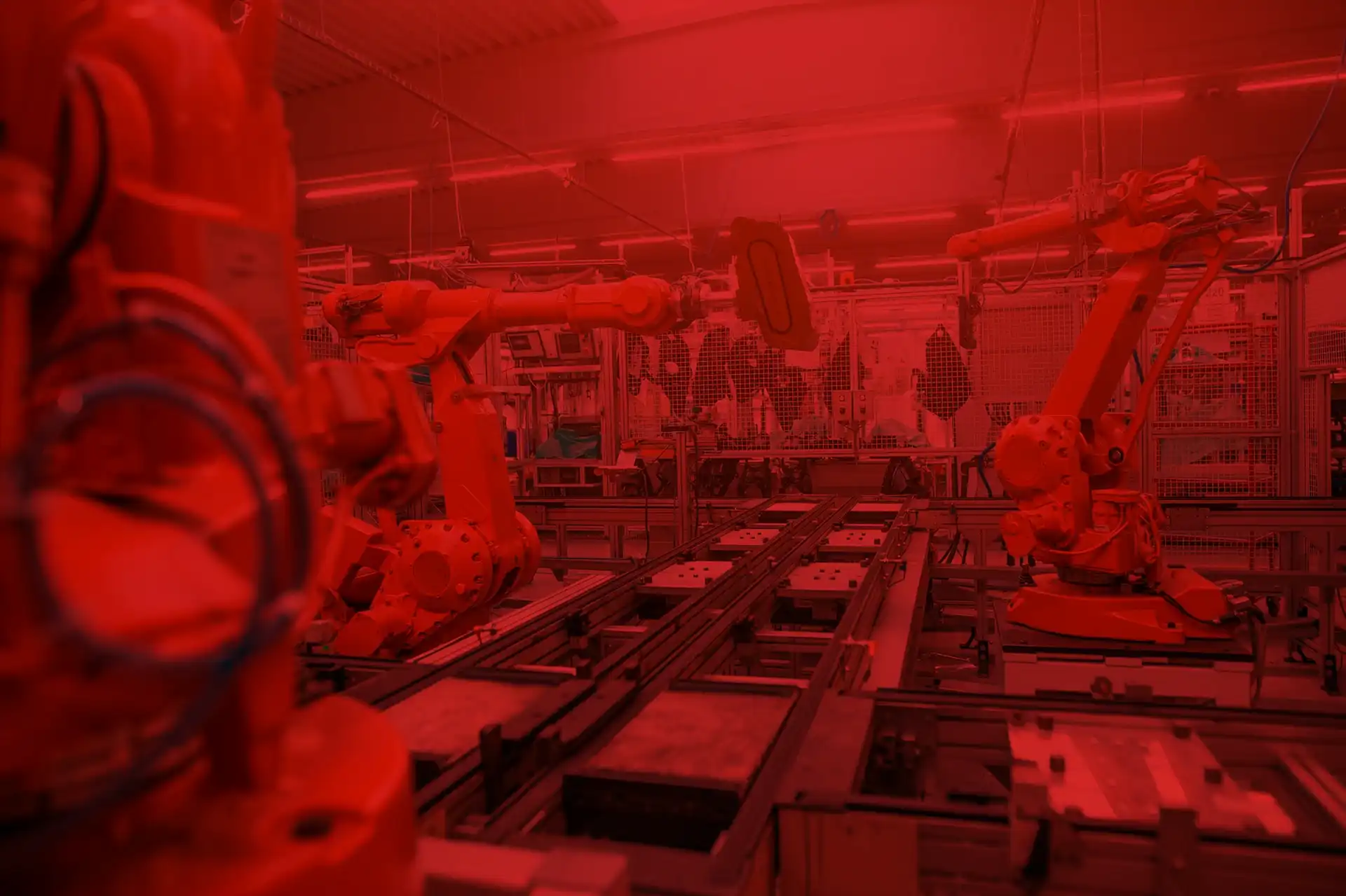 Futuristic industrial robots – a step into the future of automation.