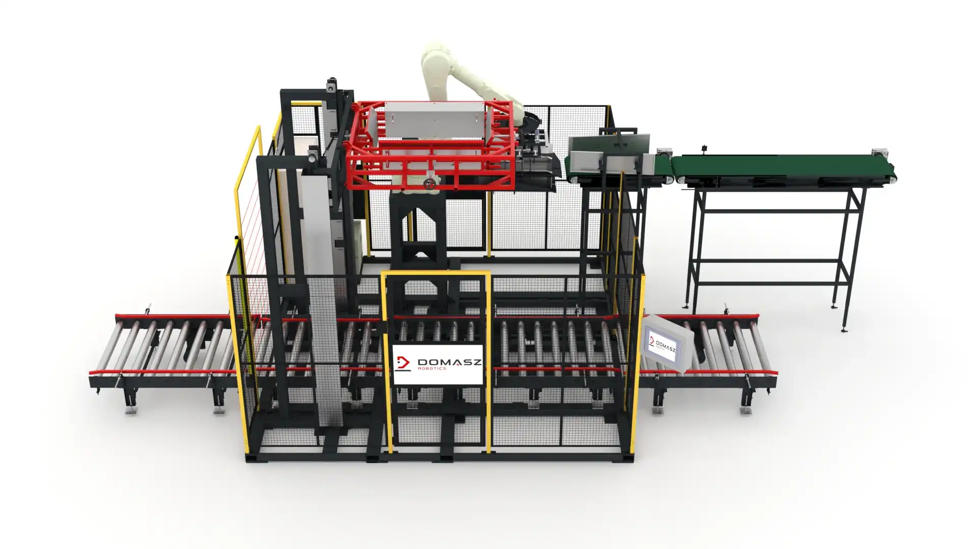 Paletyzacja worków z ziemniakami - zautomatyzowany system paletyzacji warzyw.